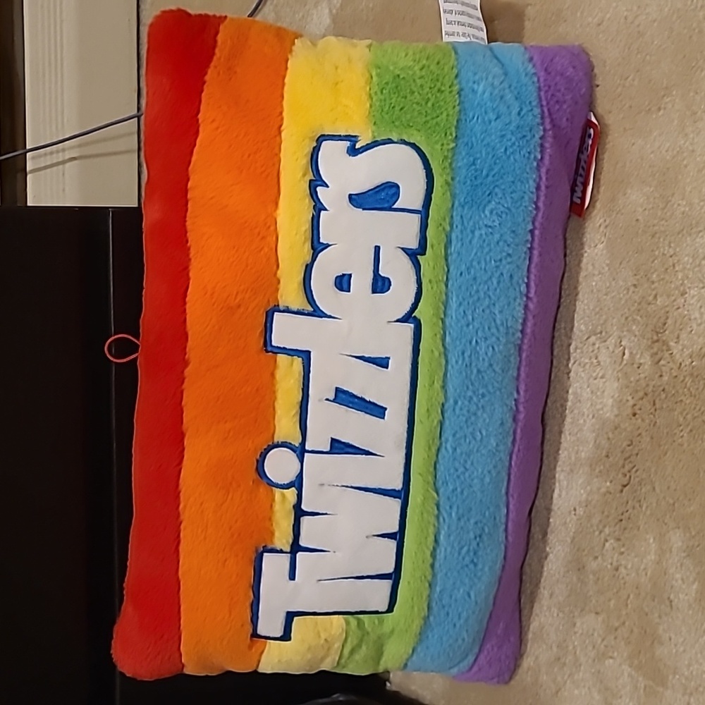 Twizzler pride pillow